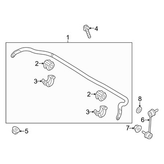 Genesis OE - Front Suspension - Stabilizer Bar & Components
