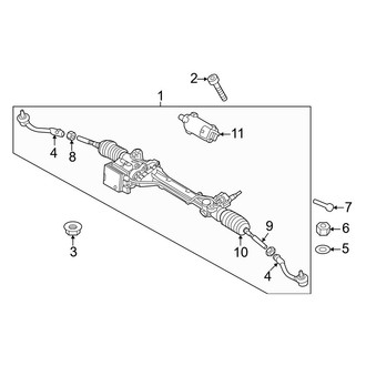 Genesis OE - Steering Gear & Linkage (Front)