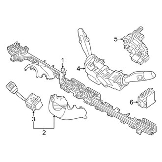 Genesis OE - Steering Column - Shroud, Switches & Levers