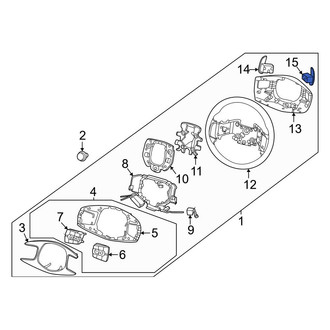 Genesis OE - Left Steering Wheel Transmission Shift Control Switch
