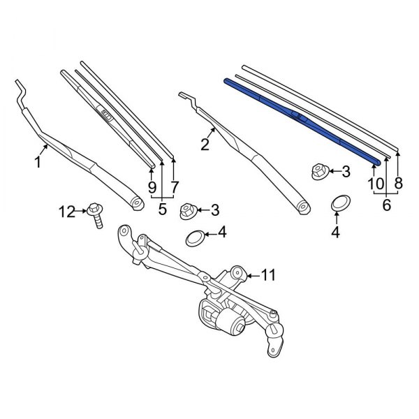 Windshield Wiper Blade Refill