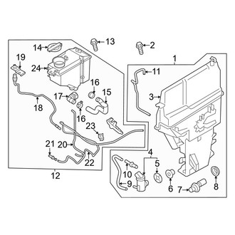 Genesis OE - Windshield - Washer Components