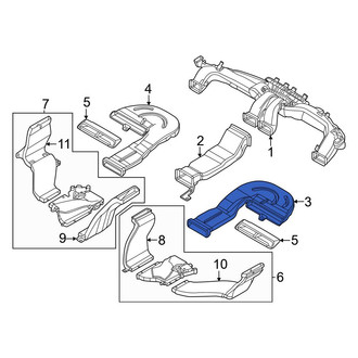 Genesis OE - Front Right Lower Instrument Panel Air Duct