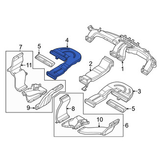 Genesis OE - Front Left Lower Instrument Panel Air Duct