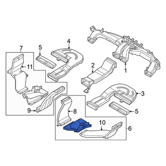 Genesis OE - Rear Right Instrument Panel Air Duct