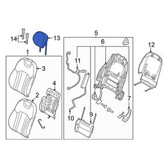 Genesis OE - Front Left Headrest