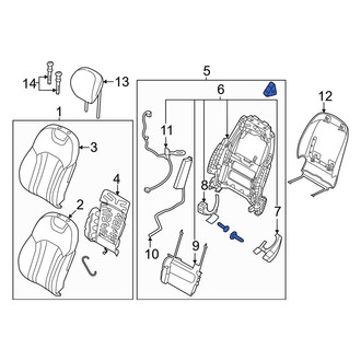 Genesis OE - Front Left Seat Back Frame