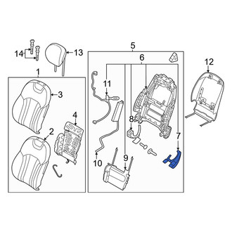 Genesis OE - Front Left Outer Seat Back Recliner Adjustment Mechanism Cover