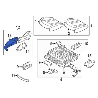 Genesis OE - Front Right Power Seat Switch Bezel