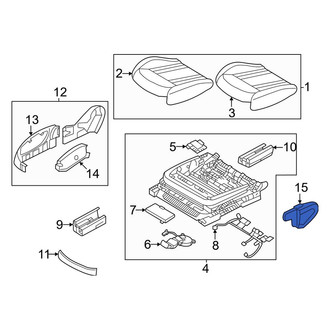 Genesis OE - Front Left Inner Seat Frame Trim Panel