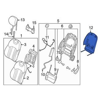 Genesis OE - Front Left Seat Back Panel