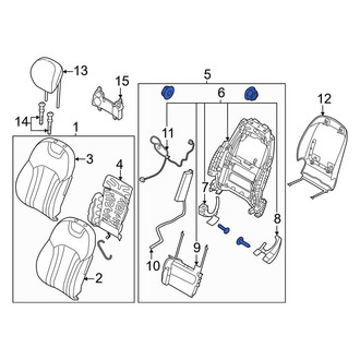 Genesis OE - Front Left Seat Back Frame