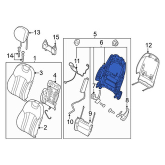 Genesis OE - Front Left Seat Back Frame
