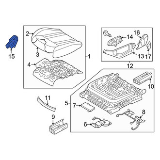 Genesis OE - Front Left Outer Seat Frame Trim Panel