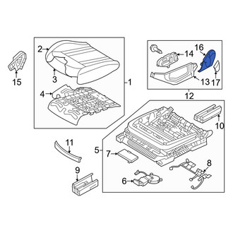 Genesis OE - Front Left Outer Seat Frame Trim Panel
