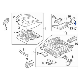 Genesis OE - Left Seat Frame Trim Panel Screw Cap