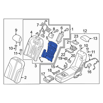 Genesis OE - Rear Left Upper Seat Heater Pad