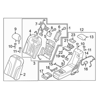 Genesis OE - Seats & Tracks - Rear Seat Components (Bench Seats, Seat Back), (Base)