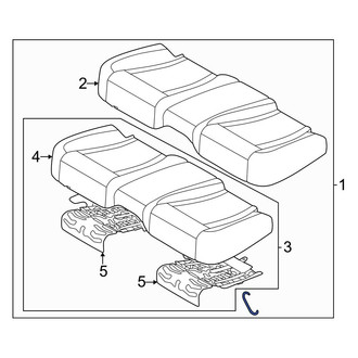 Genesis OE - Rear Seat Cushion Foam