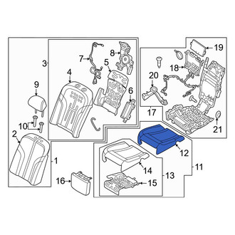 Genesis OE - Rear Right Seat Cover