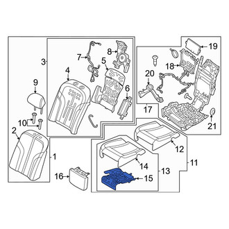 Genesis OE - Rear Right Lower Seat Heater Pad
