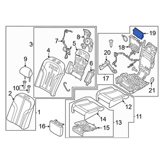 Genesis OE - Rear Right Power Seat Control Module