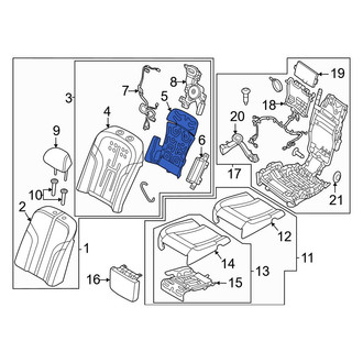 Genesis OE - Rear Right Upper Seat Heater Pad