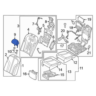 Genesis OE - Rear Left Headrest