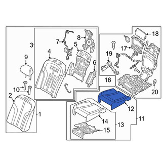 Genesis OE - Rear Left Seat Cover