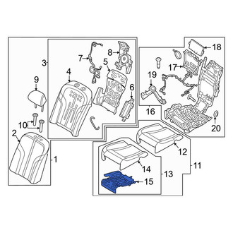 Genesis OE - Rear Left Lower Seat Heater Pad