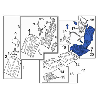 Genesis OE - Rear Left Seat Frame