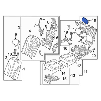 Genesis OE - Rear Left Power Seat Control Module