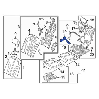 Genesis OE - Rear Left Lower Climate Controlled Seat Duct