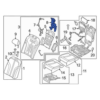 Genesis OE - Rear Left Upper Climate Controlled Seat Duct