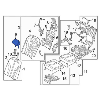 Genesis OE - Rear Right Headrest