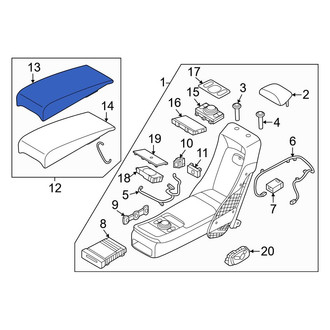 Genesis OE - Rear Center Seat Cover