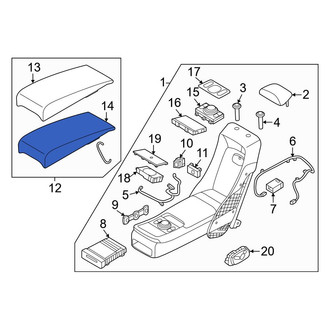 Genesis OE - Rear Left Seat Cushion Pad