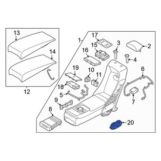 Genesis OE - Rear Left Power Seat Switch