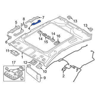 Genesis OE - Rear Left Interior Grab Bar