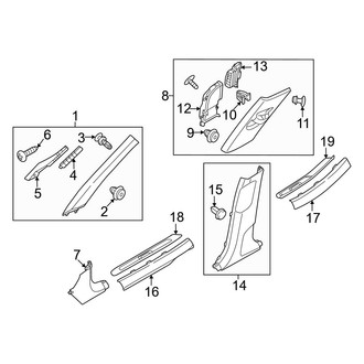 Genesis OE - Pillars, Rocker & Floor - Interior Trim