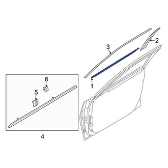Genesis OE - Front Right Door Belt Molding