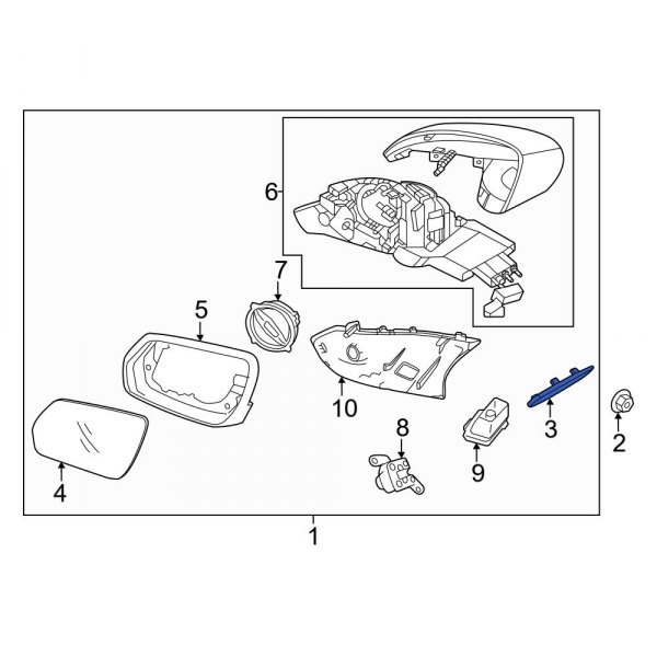 Door Mirror Insulator