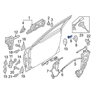 Genesis OE - Door Lock Striker Plate Screw
