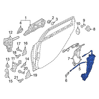 Genesis OE - Front Right Door Latch Assembly