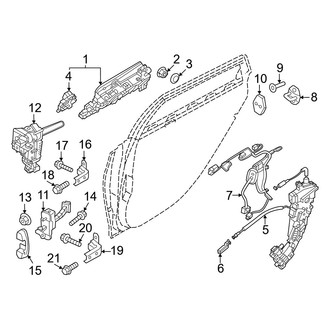 Genesis OE - Rear Door - Lock & Hardware
