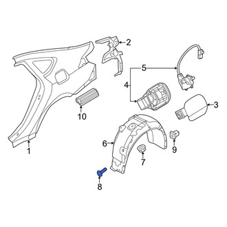 Genesis OE - Quarter Panel Splash Shield Screw
