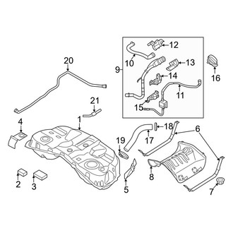 Genesis OE - Fuel System Components (Tank and Hoses)