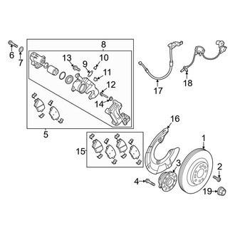 Genesis OE - Rear Suspension - Brake Components