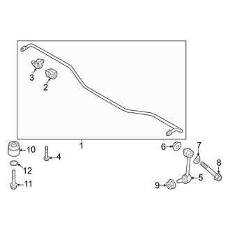 Genesis OE - Rear Suspension - Stabilizer Bar & Components