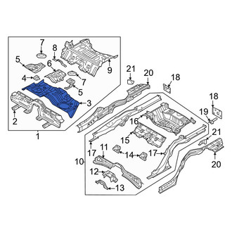 Genesis OE - Rear Forward Floor Pan